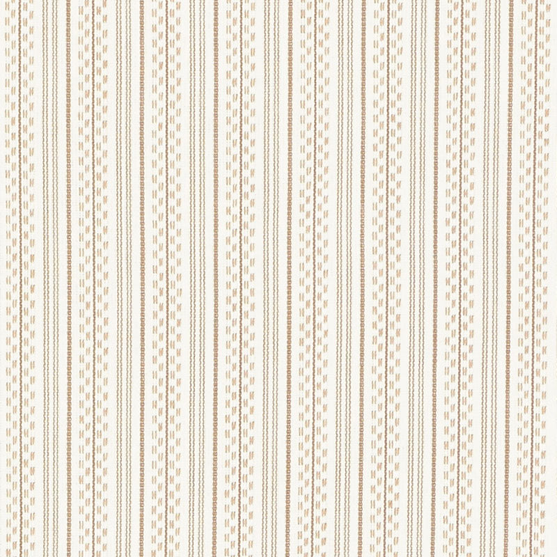 Jack Stripe fabric in sand color - pattern number 71411 - by Schumacher in the Essentials: Stripe II collection