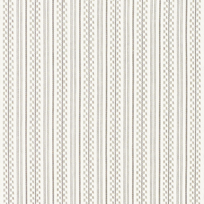 Jack Stripe fabric in stone color - pattern number 71412 - by Schumacher in the Essentials: Stripe II collection