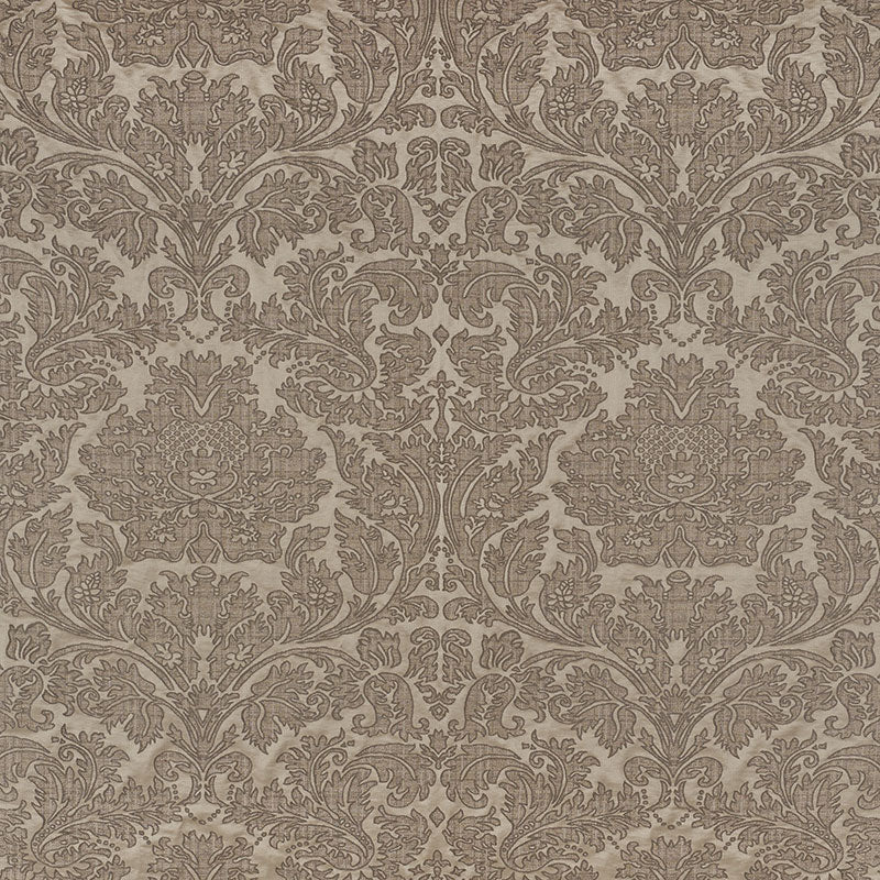 Belice Damasco fabric in pewter hey old good bad color - pattern number 71481 - by Schumacher in the Damasco collection