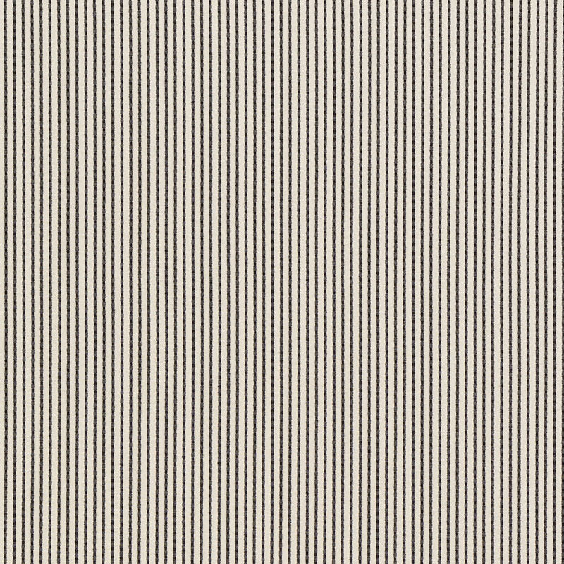 Stitched Stripe Indoor Outdoor fabric in black color - pattern number 71744 - by Schumacher in the Indoor-Outdoor Prints &amp; Wovens collection