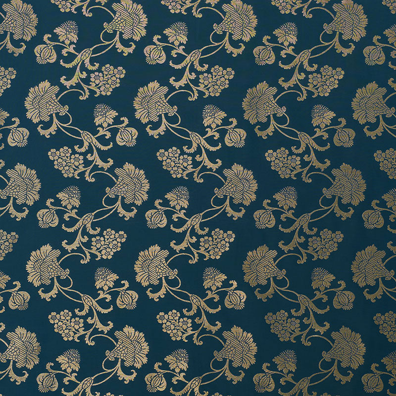 Margaux fabric in peacock shimmer color - pattern number 71843 - by Schumacher in the Schumacher Classics II collection