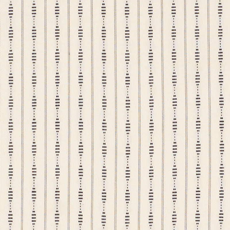 Rania Stripe fabric in black color - pattern number 71900 - by Schumacher in the Caravanne collection