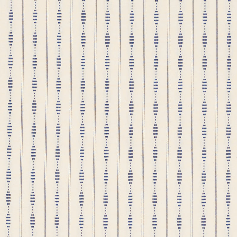Rania Stripe fabric in navy color - pattern number 71901 - by Schumacher in the Caravanne collection