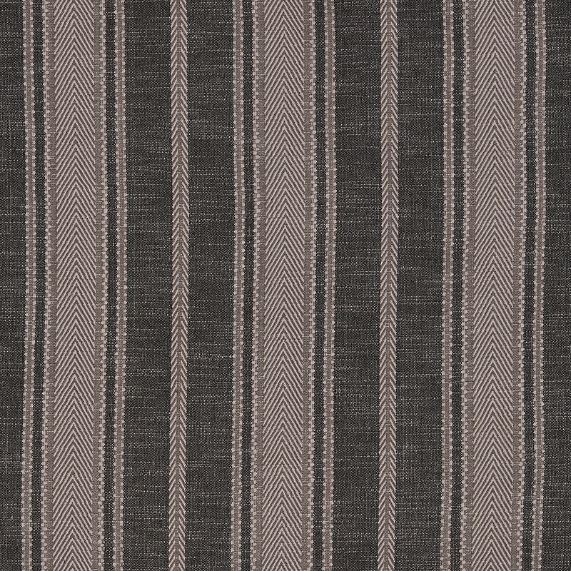 Zina Stripe fabric in charcoal color - pattern number 71912 - by Schumacher in the Caravanne collection