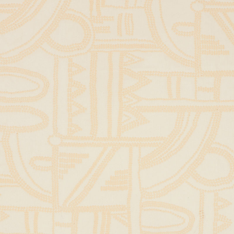 Nadia Matelasse fabric in ivory color - pattern number 71920 - by Schumacher in the Caravanne collection