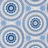 Idris Embroidery fabric in blues color - pattern number 71952 - by Schumacher in the Caravanne collection