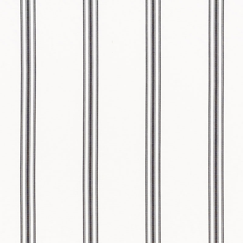 Gainsbourg fabric in blackwork color - pattern number 72031 - by Schumacher in the Stripes Revisits collection