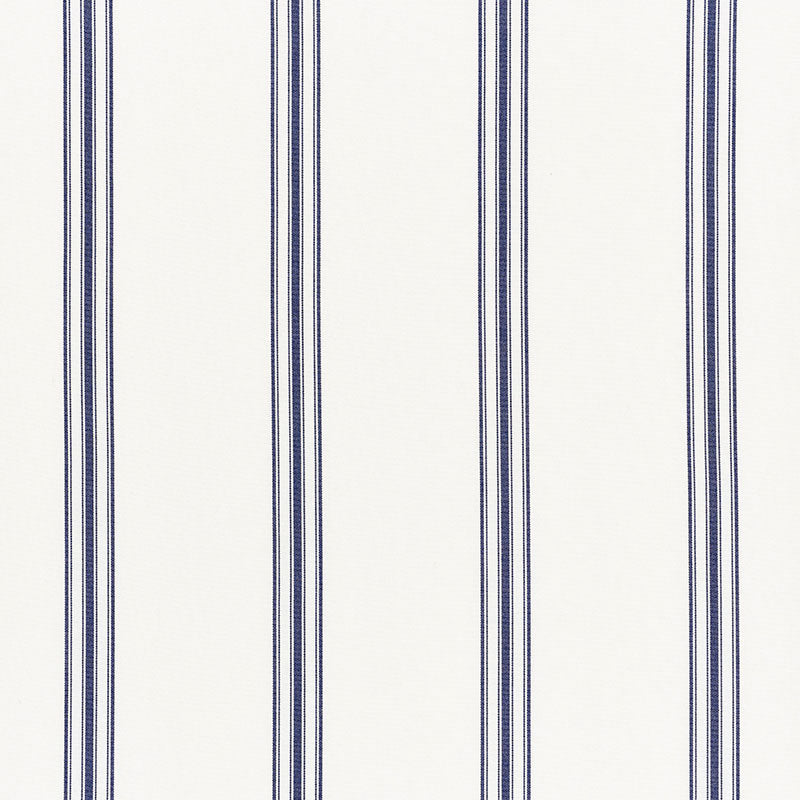 Gainsbourg fabric in navy color - pattern number 72033 - by Schumacher in the Stripes Revisits collection
