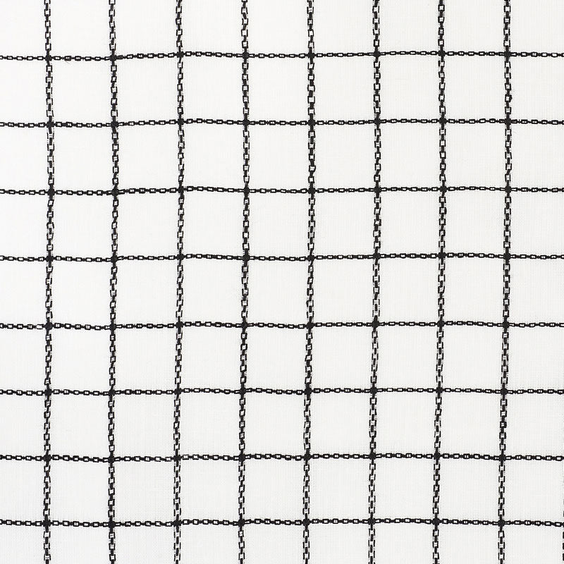 Agnes Sheer fabric in blackwork color - pattern number 72082 - by Schumacher in the Country Chic collection