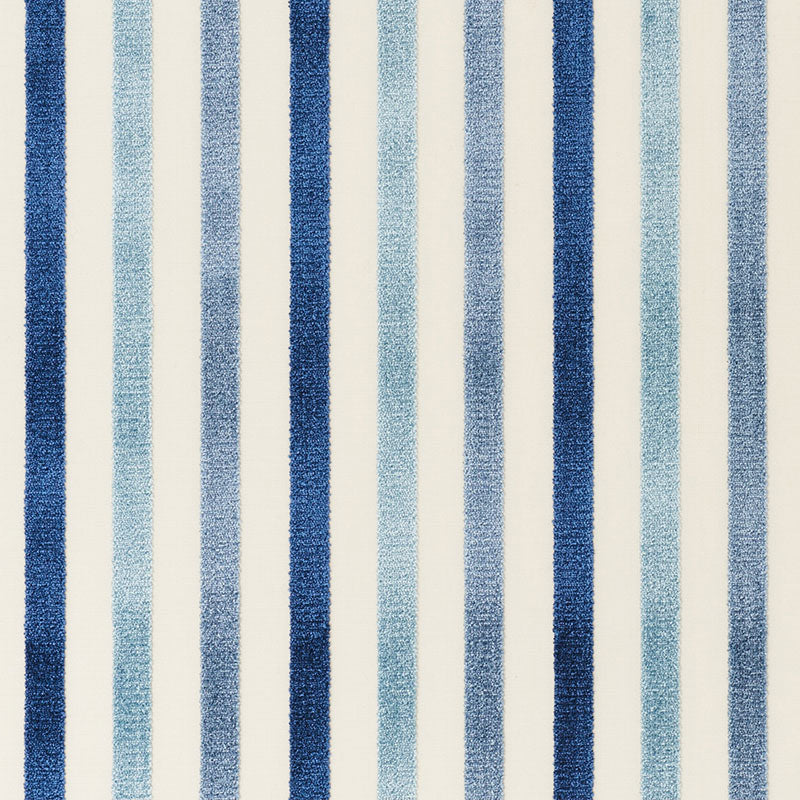 Le Matelot fabric in blue color - pattern number 72290 - by Schumacher in the French Revolution collection