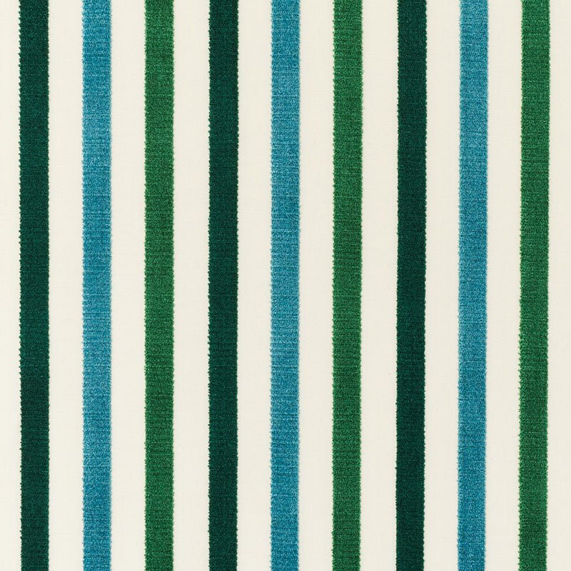 Le Matelot fabric in peacock color - pattern number 72291 - by Schumacher in the French Revolution collection