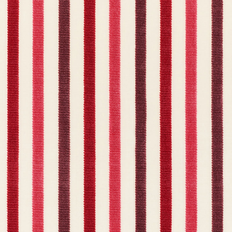 Le Matelot fabric in berry color - pattern number 72292 - by Schumacher in the French Revolution collection