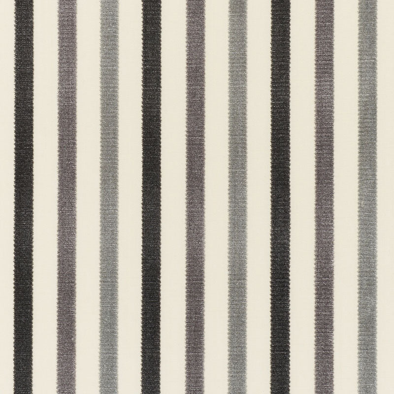 Le Matelot fabric in charcoal color - pattern number 72293 - by Schumacher in the French Revolution collection