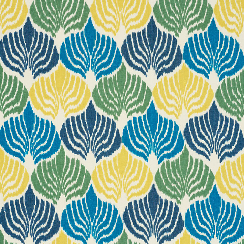 Kimono Ikat fabric in coastal color - pattern number 72591 - by Schumacher in the Ikat Collection collection