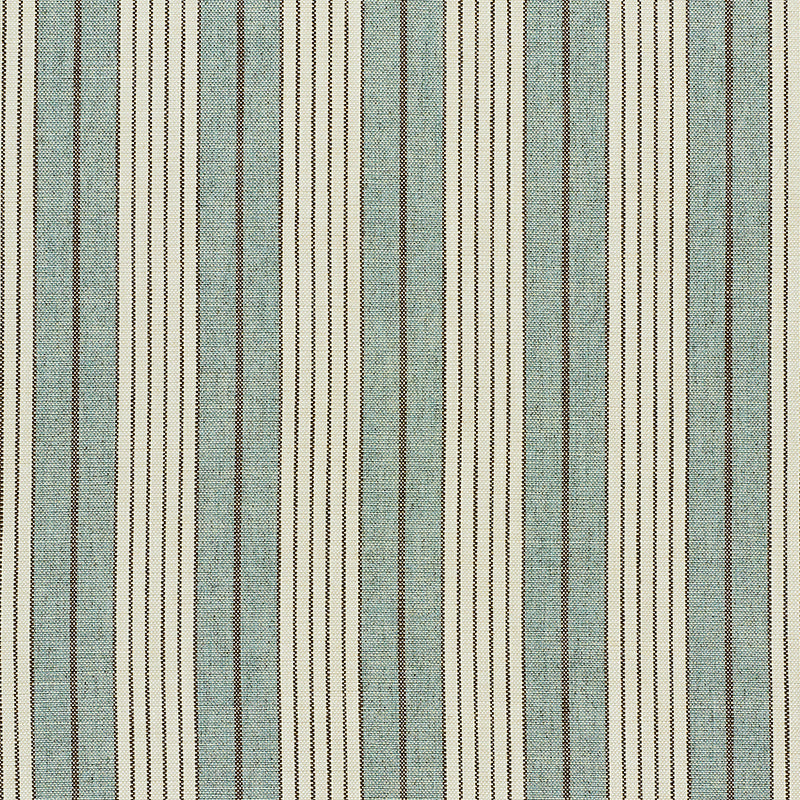 Horst Stripe fabric in sky color - pattern number 72603 - by Schumacher in the New Traditional collection