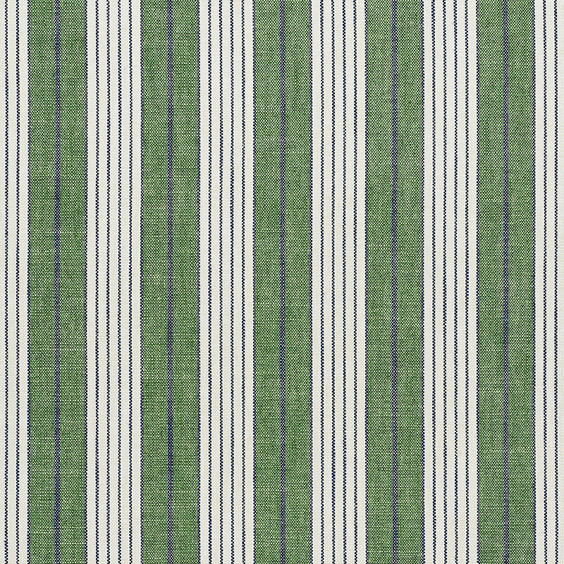 Horst Stripe fabric in green color - pattern number 72605 - by Schumacher in the New Traditional collection