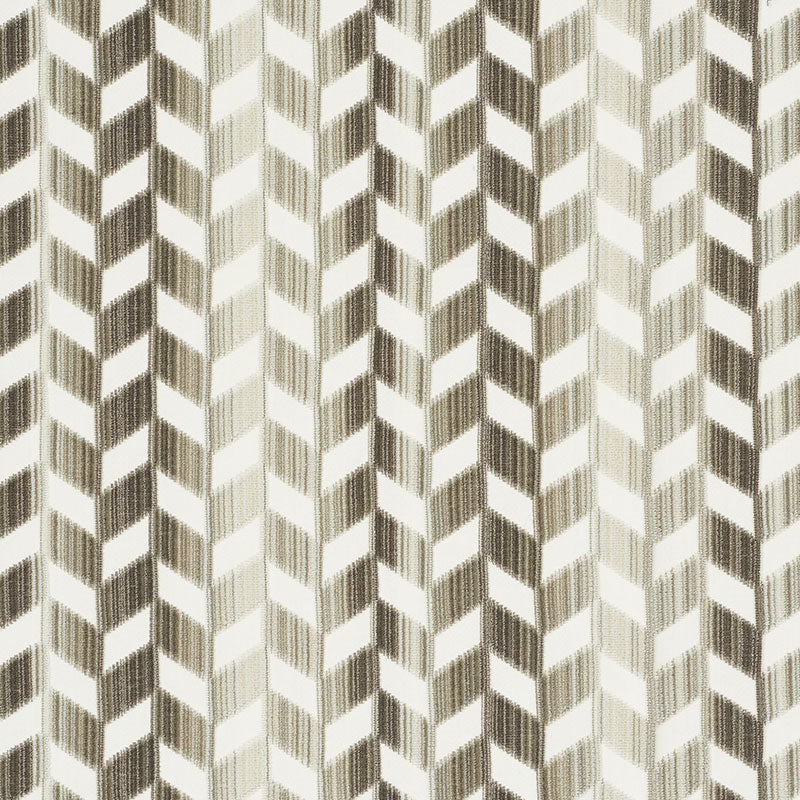 Chevron Strie Velvet fabric in stone color - pattern number 72810 - by Schumacher in the Cut &amp; Patterned Velvets collection