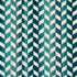 Chevron Strie Velvet fabric in peacock color - pattern number 72813 - by Schumacher in the Cut & Patterned Velvets collection