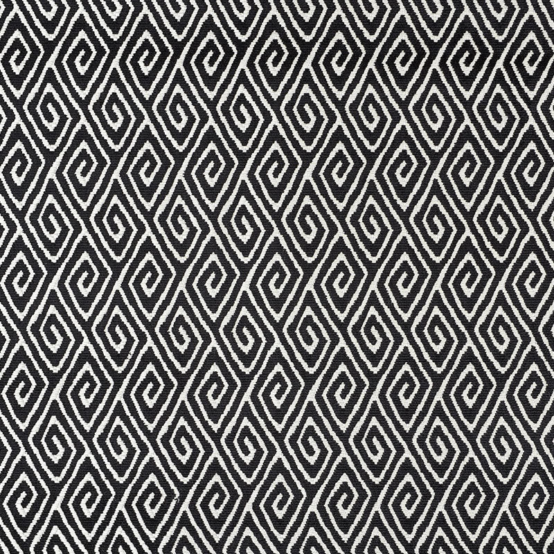 Diamante Velvet fabric in onyx color - pattern number 72831 - by Schumacher in the Cut &amp; Patterned Velvets collection