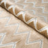 Chevron Velvet fabric in gold color - pattern number 72845 - by Schumacher in the Cut & Patterned Velvets collection