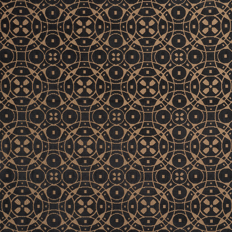 Zodiac Velvet fabric in onyx color - pattern number 72921 - by Schumacher in the Cut &amp; Patterned Velvets collection
