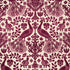 Pavone Velvet fabric in garnet color - pattern number 72972 - by Schumacher in the Cut & Patterned Velvets collection