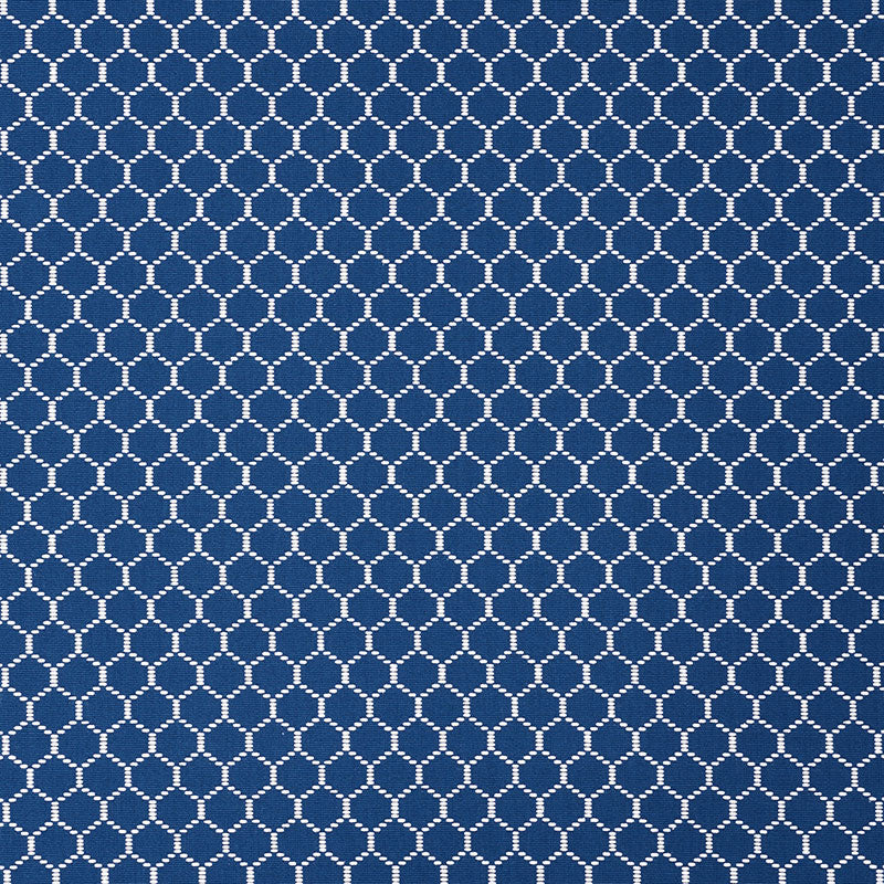 Fishnet fabric in marine color - pattern number 73093 - by Schumacher in the Orient Express collection
