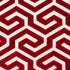 Ming Fret Velvet fabric in red color - pattern number 73105 - by Schumacher in the Cut & Patterned Velvets collection