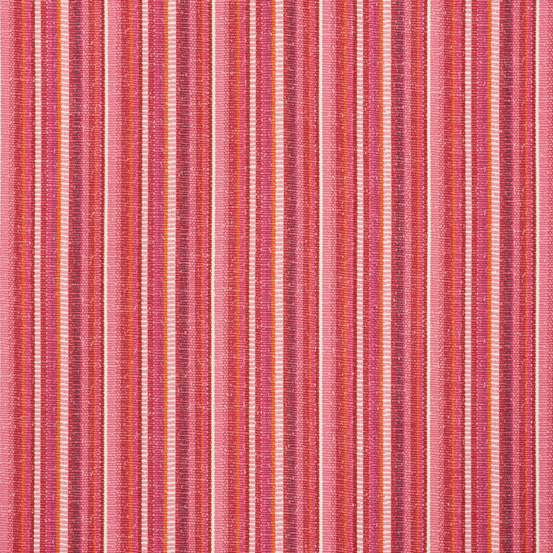 Primavera Stripe fabric in berry color - pattern number 73111 - by Schumacher in the Indoor-Outdoor Prints &amp; Wovens collection