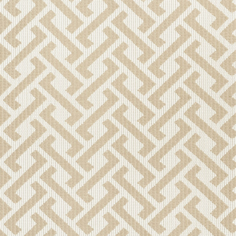 Fresh Air Indoor Outdoor fabric in sand color - pattern number 73121 - by Schumacher in the Indoor-Outdoor Prints &amp; Wovens collection