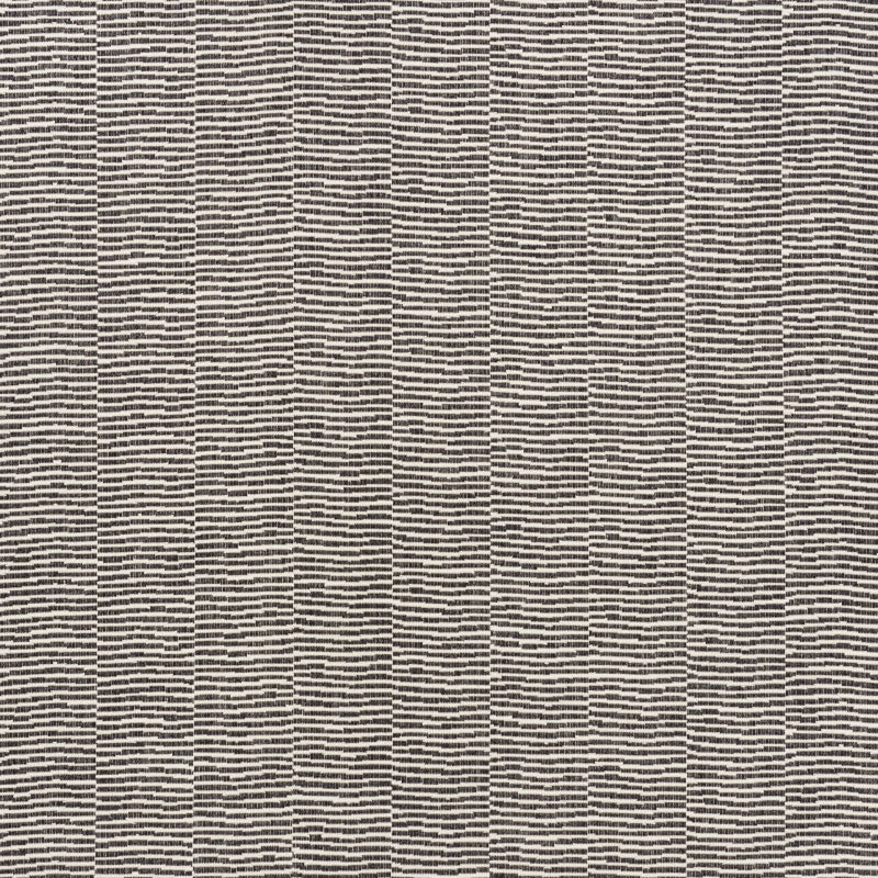 Promenade Indoor Outdoor fabric in black color - pattern number 73133 - by Schumacher in the Indoor-Outdoor Prints &amp; Wovens collection