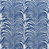 Zebra Palm Indoor Outdoor fabric in navy color - pattern number 73170 - by Schumacher in the Indoor/Outdoor II: Prints & Wovens collection