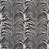 Zebra Palm Indoor Outdoor fabric in black color - pattern number 73173 - by Schumacher in the Indoor/Outdoor II: Prints & Wovens collection