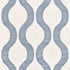 Ondata fabric in blue color - pattern number 73223 - by Schumacher in the Au Naturel collection
