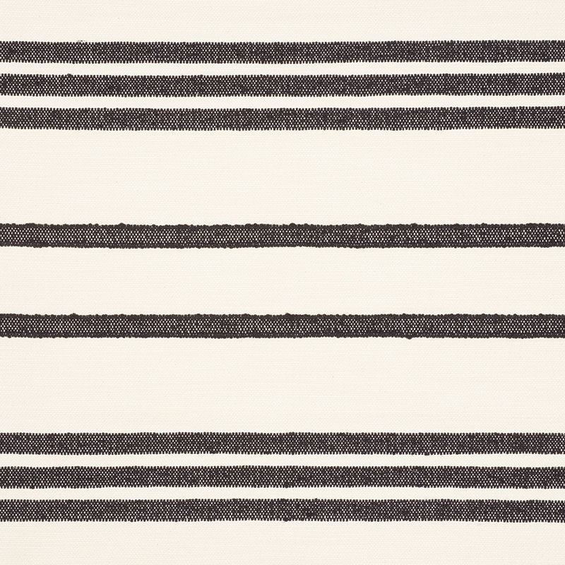 Dune Stripe fabric in black color - pattern number 73290 - by Schumacher in the Au Naturel collection