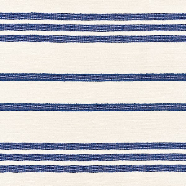 Dune Stripe fabric in blue color - pattern number 73291 - by Schumacher in the Au Naturel collection