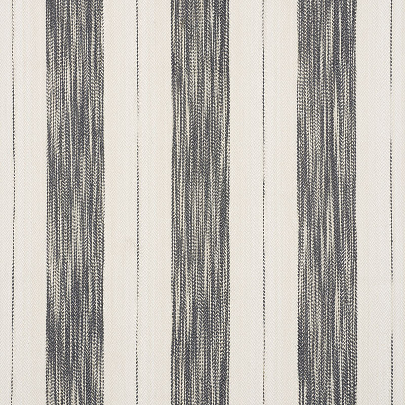 Arroyo Stripe fabric in charcoal color - pattern number 73312 - by Schumacher in the Au Naturel collection
