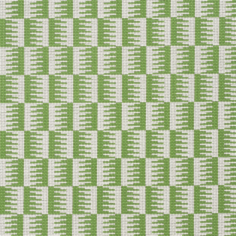 Dovetail Indoor Outdoor fabric in green color - pattern number 73321 - by Schumacher in the Indoor-Outdoor Prints &amp; Wovens collection