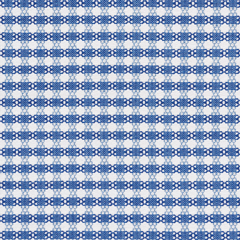 Checkmate fabric in blue color - pattern number 73430 - by Schumacher in the Happy Together collection