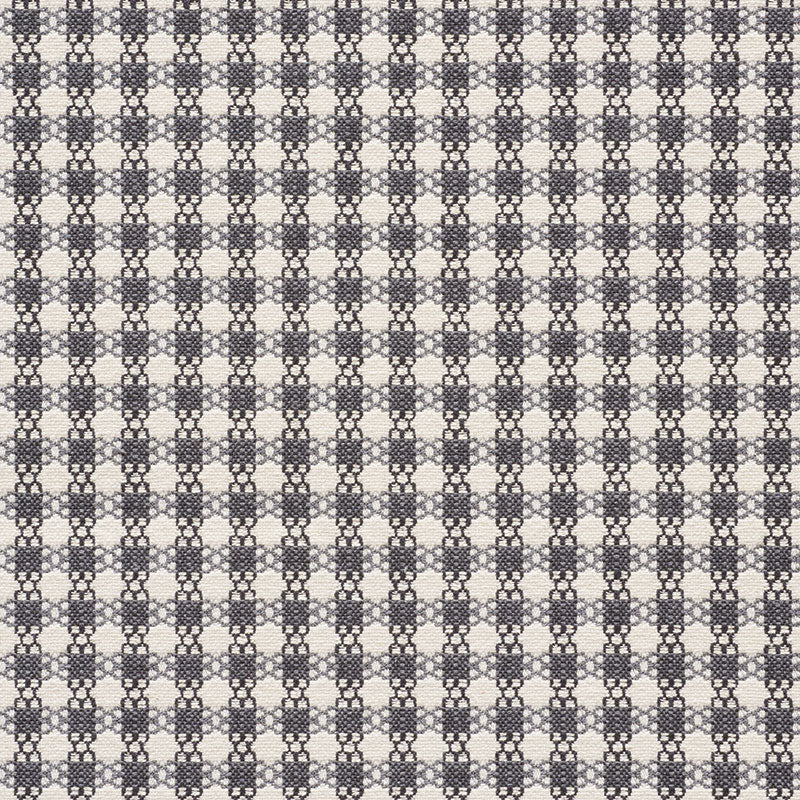 Checkmate fabric in graphite color - pattern number 73432 - by Schumacher in the Happy Together collection