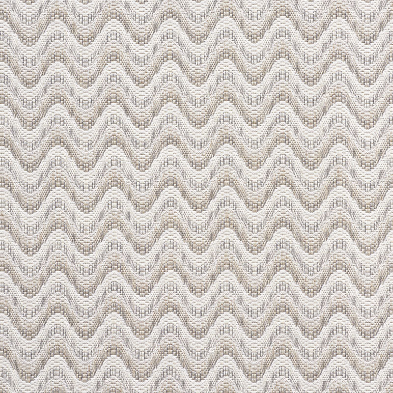 Bargello Wave fabric in natural color - pattern number 73442 - by Schumacher in the Happy Together collection