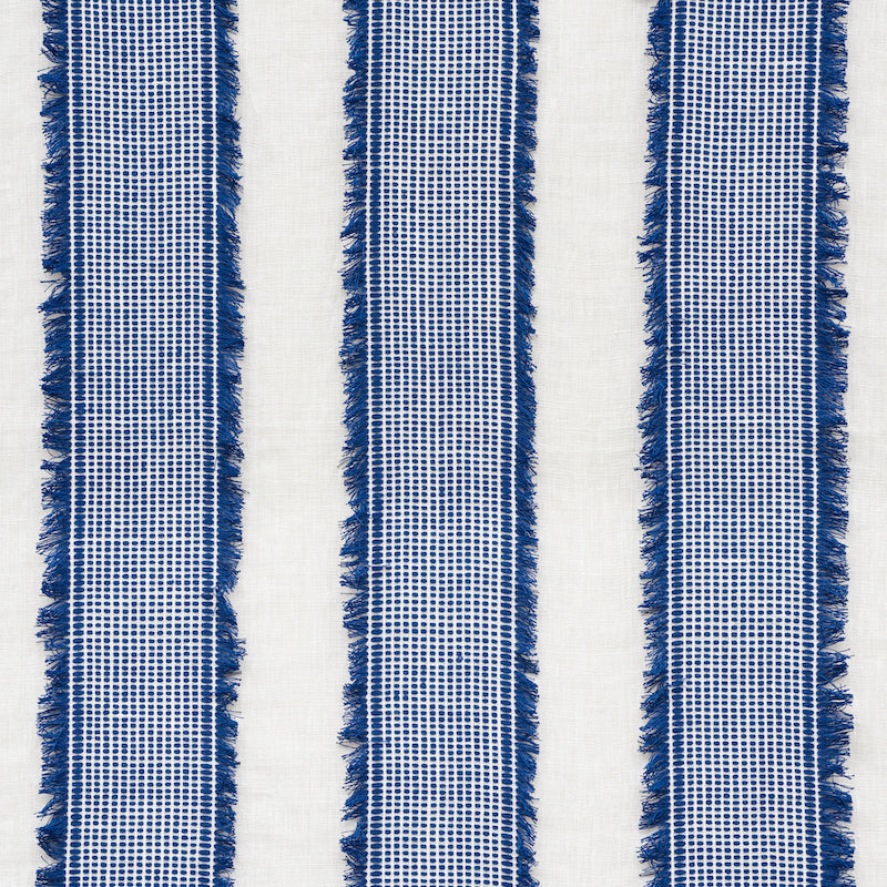 Tulum Casement fabric in blue color - pattern number 73590 - by Schumacher in the Happy Together collection