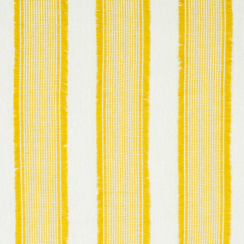Tulum Casement fabric in yellow color - pattern number 73593 - by Schumacher in the Happy Together collection