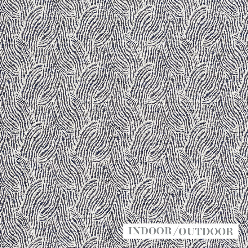 Strata Indoor Outdoor fabric in indigo color - pattern number 73832 - by Schumacher in the Indoor/Outdoor Wovens collection