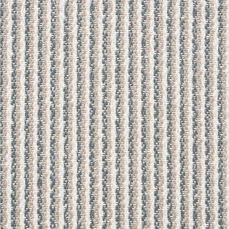 Shoreline Stripe fabric in stone color - pattern number 73850 - by Schumacher in the Indoor/Outdoor Linen collection