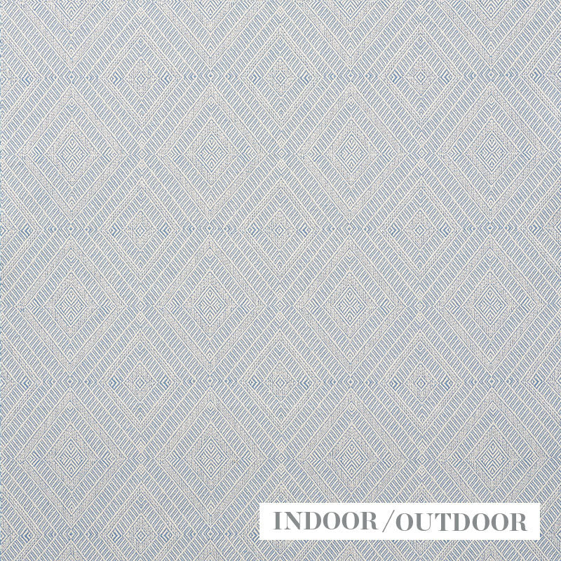 Geometric Weave Indoor Outdoor fabric in chambray color - pattern number 73863 - by Schumacher in the Indoor/Outdoor Linen collection