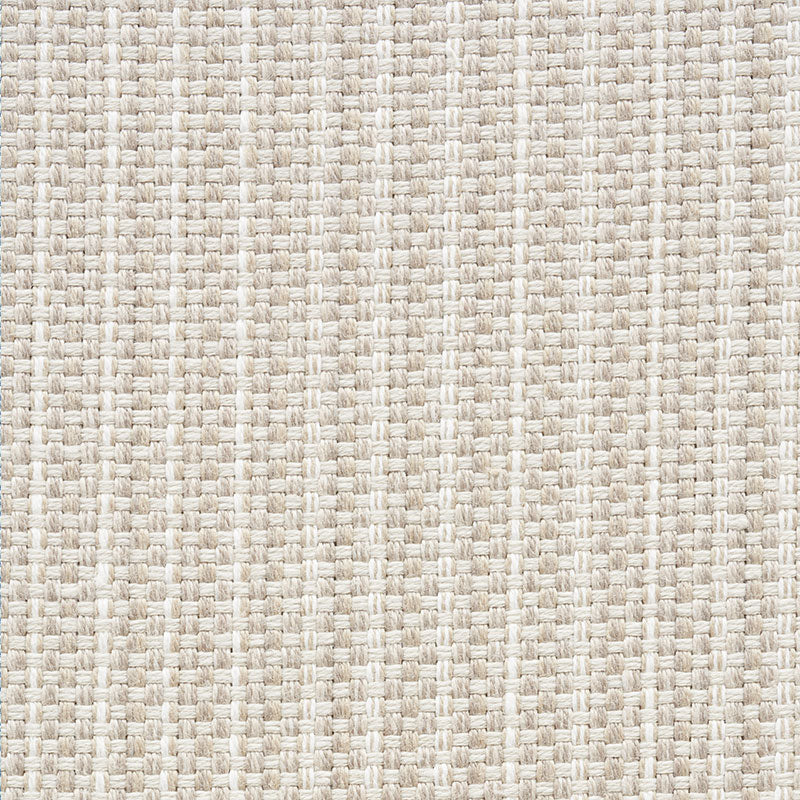 Rustic Basketweave fabric in natural color - pattern number 73880 - by Schumacher in the Indoor/Outdoor Linen collection