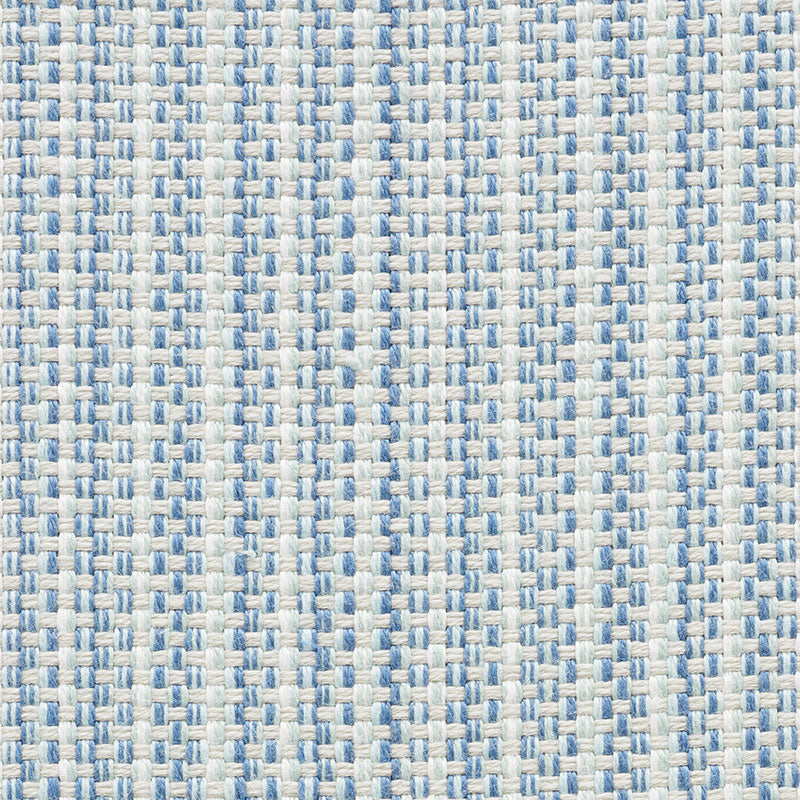Rustic Basketweave fabric in sky color - pattern number 73882 - by Schumacher in the Indoor/Outdoor Linen collection