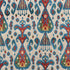 Tabriz Ikat Velvet fabric in multi color - pattern number 73930 - by Schumacher in the Cut & Patterned Velvets collection