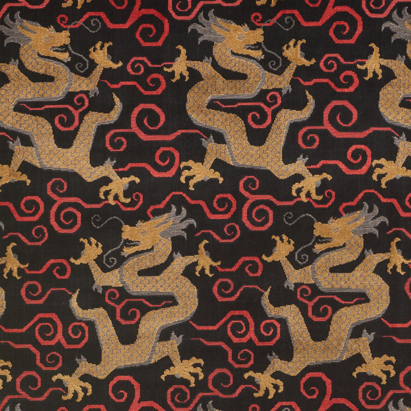 Bixi Velvet fabric in onyx color - pattern number 73974 - by Schumacher in the Cut &amp; Patterned Velvets collection